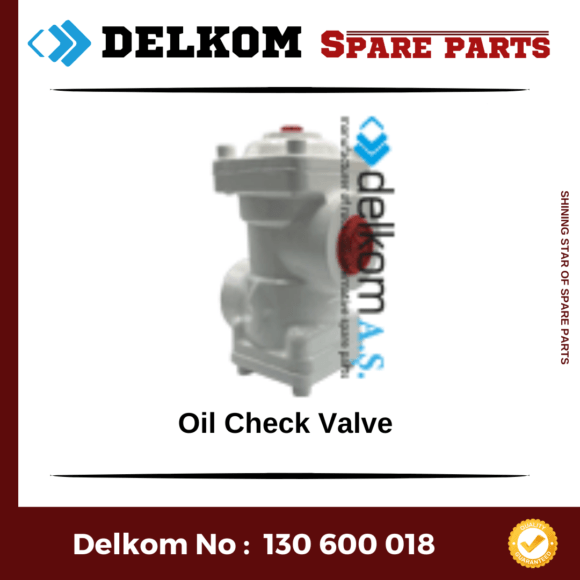 Oil Check Valve Rock Drill Spare Part Reference No _ 940204-03031